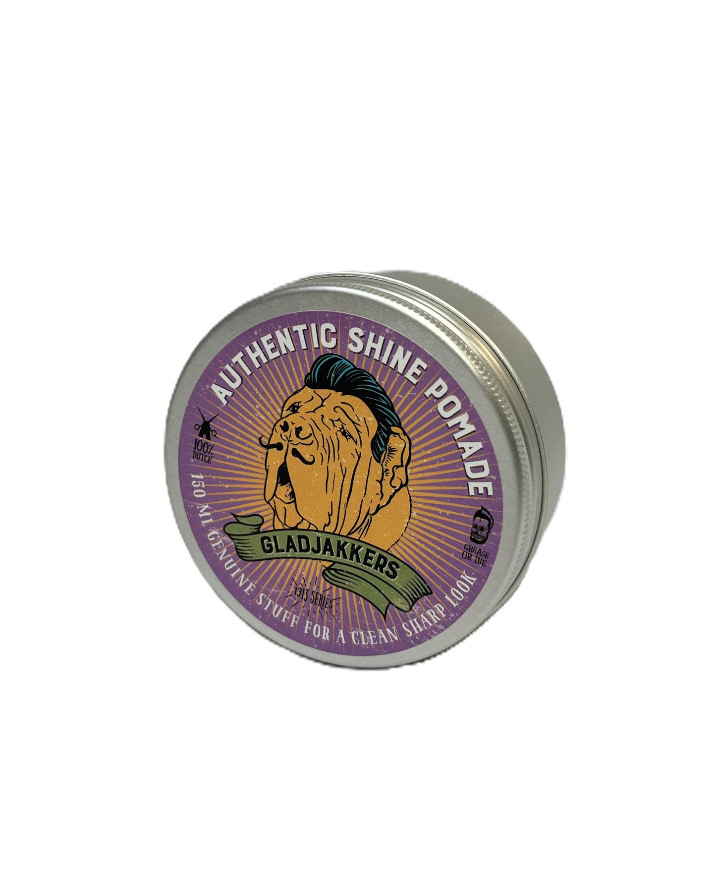 GLAKS Gladjakkers Glanz Pomade (Authentic Shine Pomade), 150ml, Dose