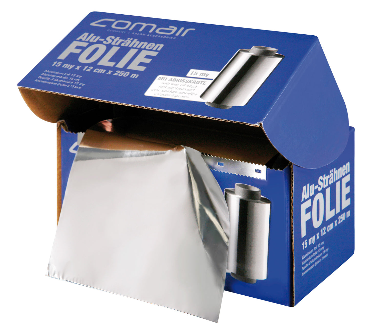 Strähnenfolie Aluminium 12 cm x 250 m x 15 cm