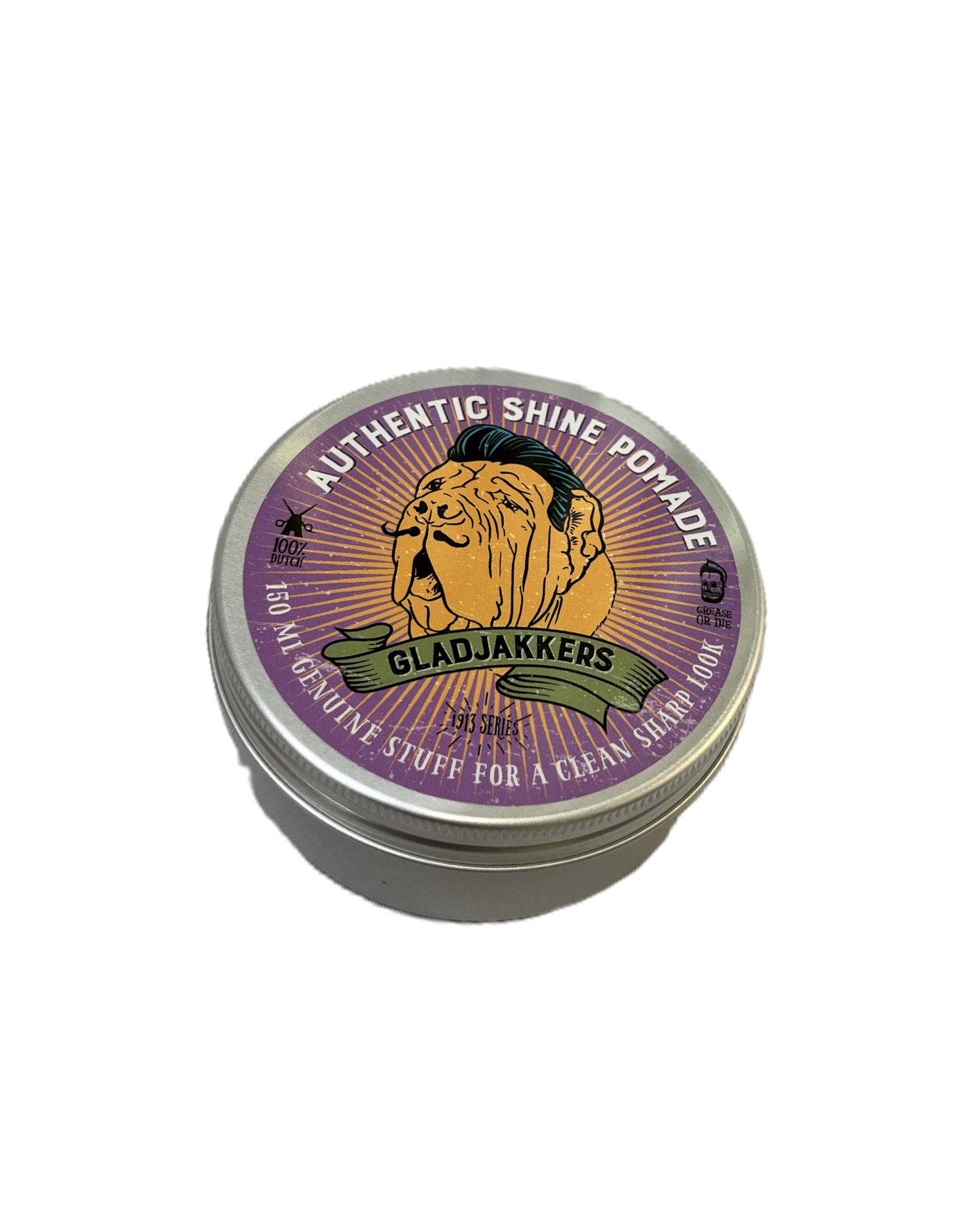 GLAKS Gladjakkers Glanz Pomade (Authentic Shine Pomade), 150ml, Dose
